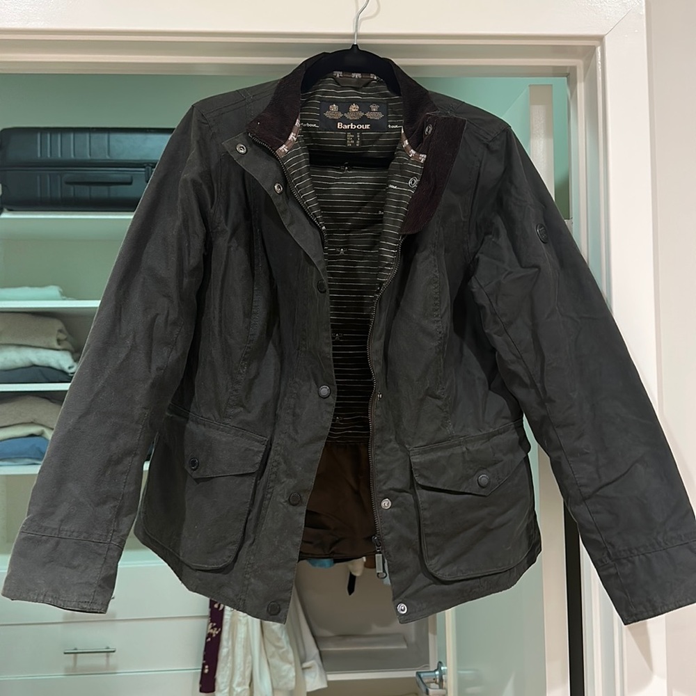 Barbour Waxed Jacket size 8 US